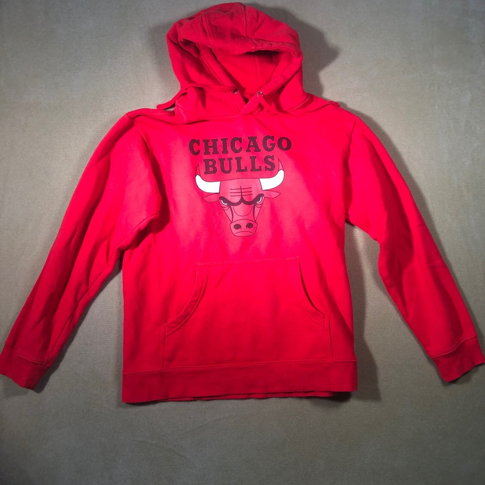 Fanatics Chicago Bulls Hoodie Mens Medium Red NBA Basketball Pullover